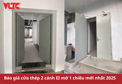 Báo giá cửa thép 2 cánh EI mở 1 chiều mới nhất 2025