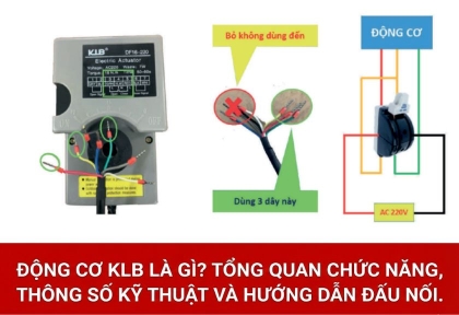 Động cơ KLB là gì? Tổng quan chức năng, thông số kỹ thuật và hướng dẫn đấu nối