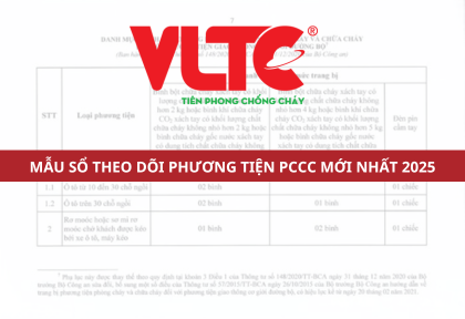Mẫu sổ theo dõi phương tiện PCCC mới nhất 2025