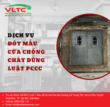 Dịch vụ đốt mẫu cửa chống cháy đúng luật PCCC